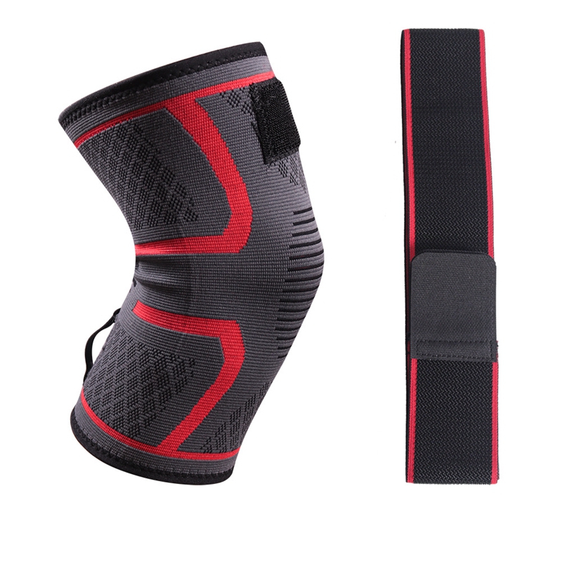 Knitted Compression Knee Sleeve With Strap