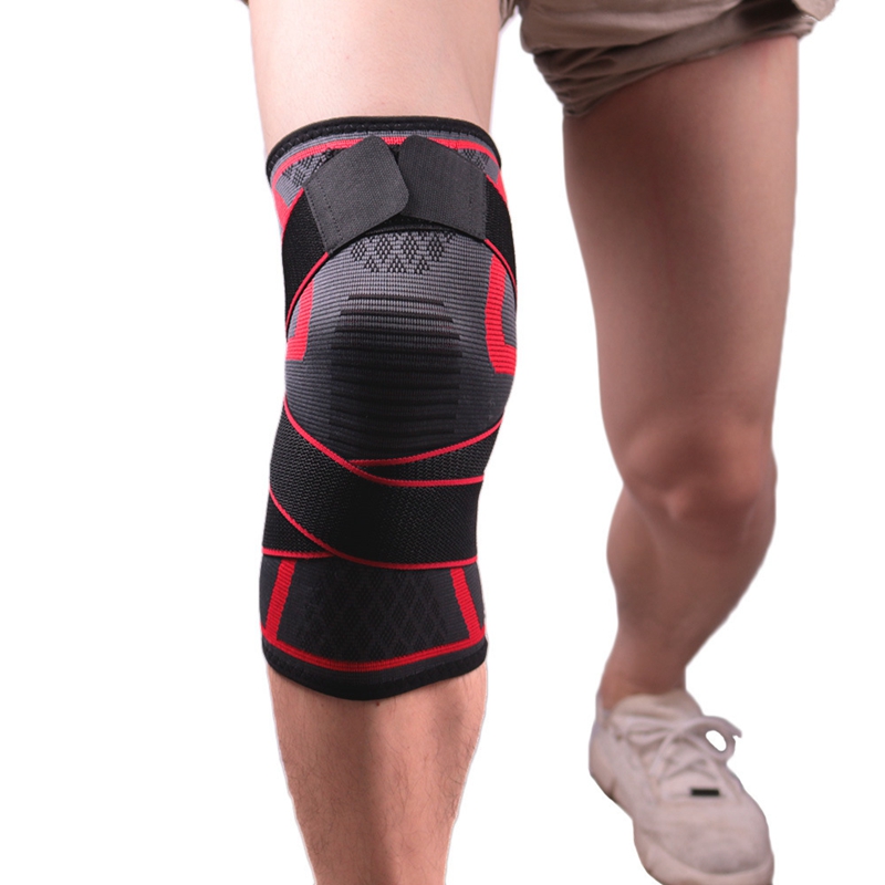 Knitted Compression Knee Sleeve With Strap