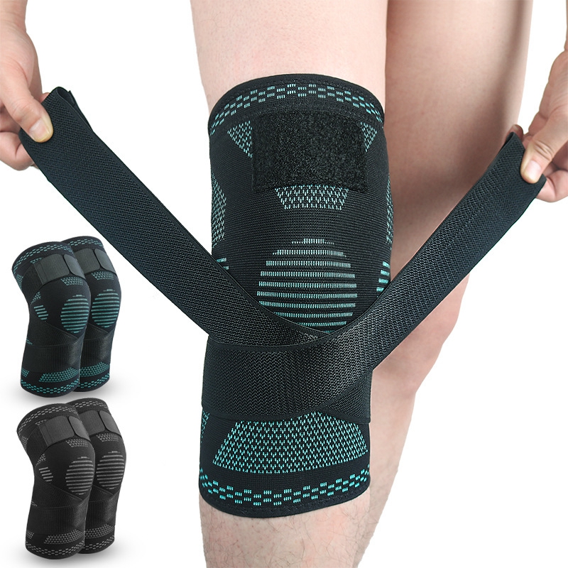 Knitted Compression Knee Sleeve With Strap