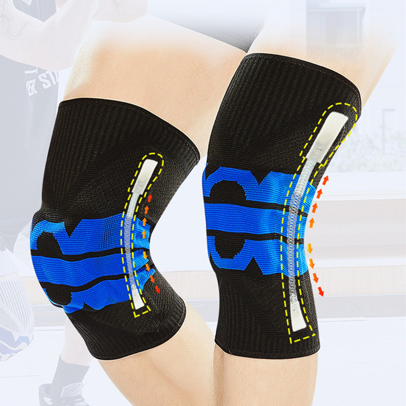 Compression Knee Sleeve with Patella Gel pad & Side stabilizers