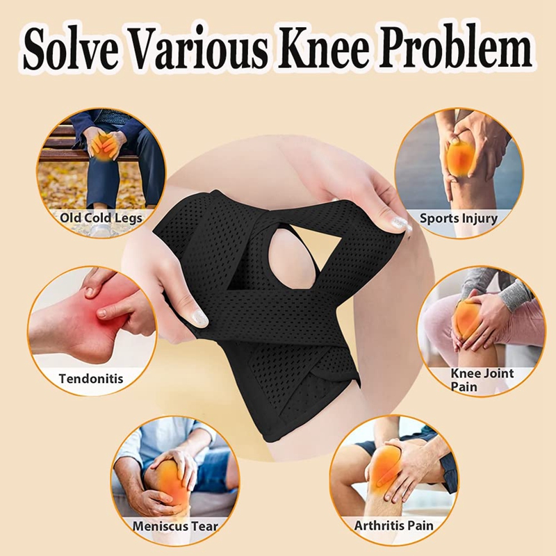 Adjustable elastic band Knee Support with Side Stabilizers