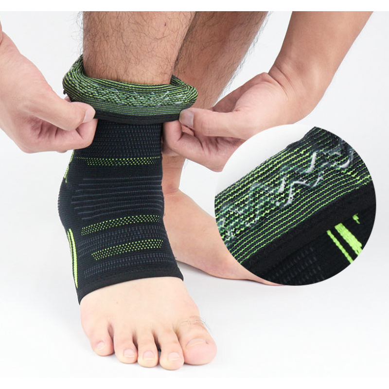 Knitted Ankle Brace with Silicone Pad