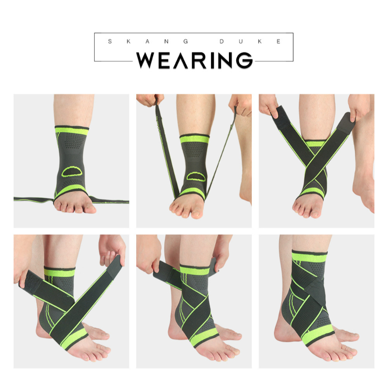 High-Elasticity Breathable Ankle Support with Adjustable Straps