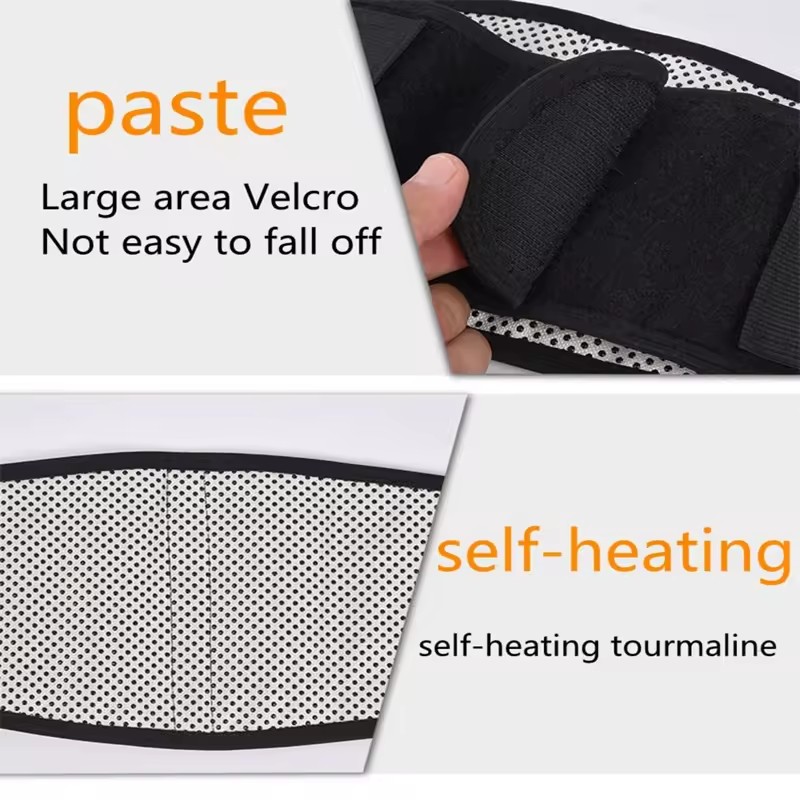 Self-heating waist support