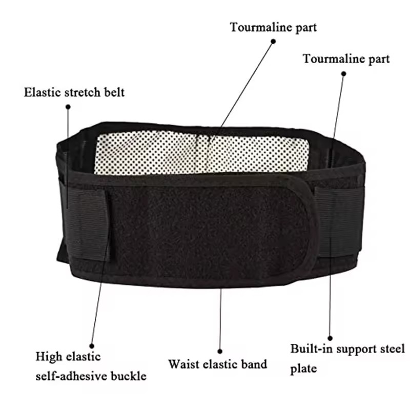 Self-heating waist support