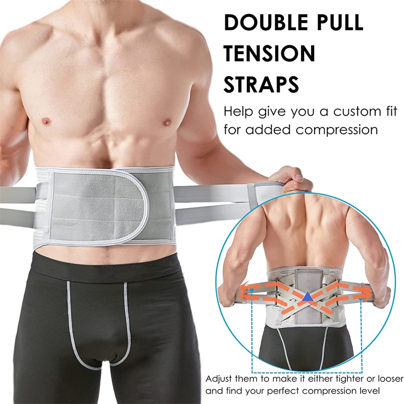 Breathable wide steel waist brace