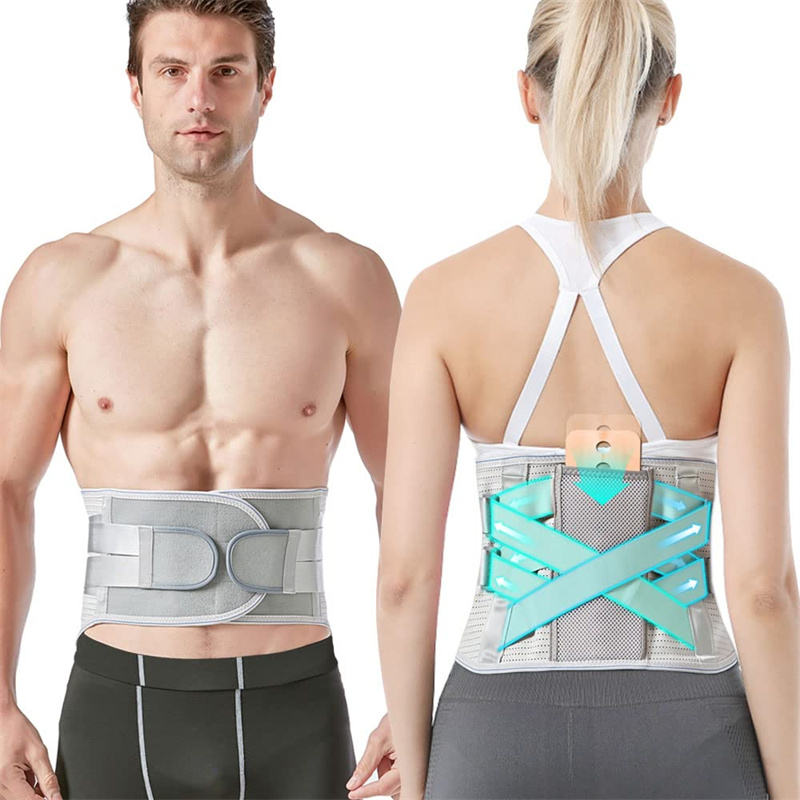 Breathable wide steel waist brace