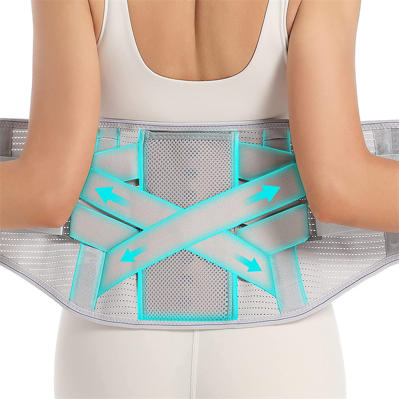 Breathable wide steel waist brace