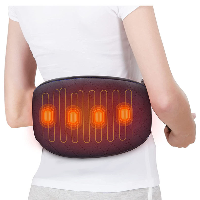 Heated massage waist support