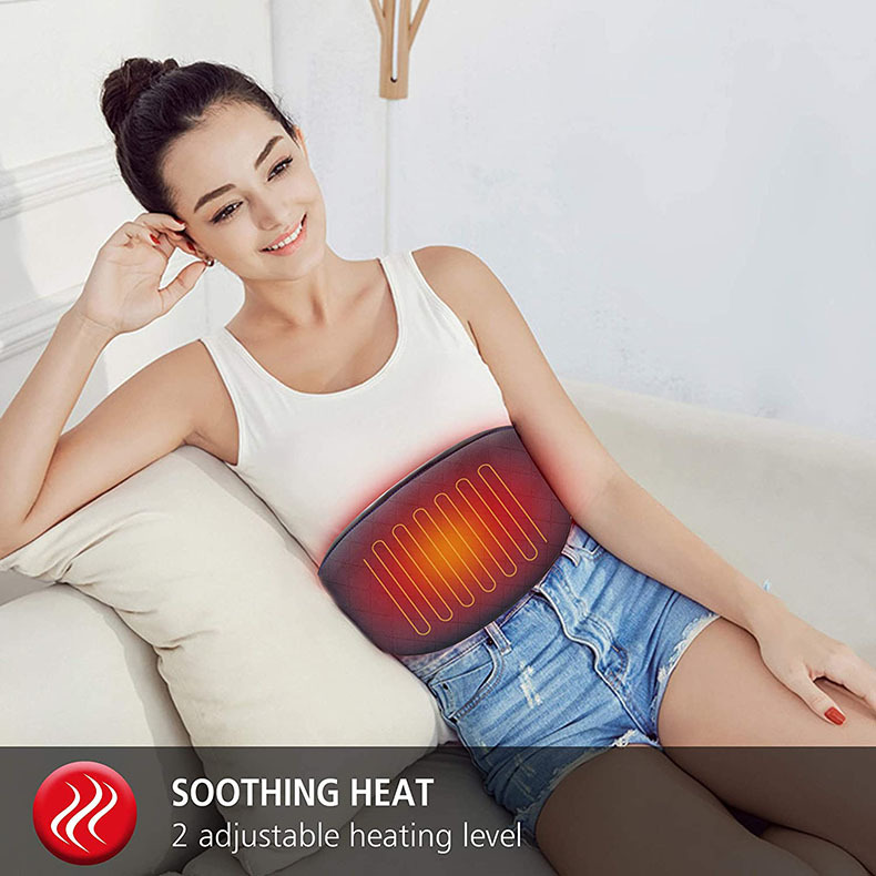 Heated massage waist support