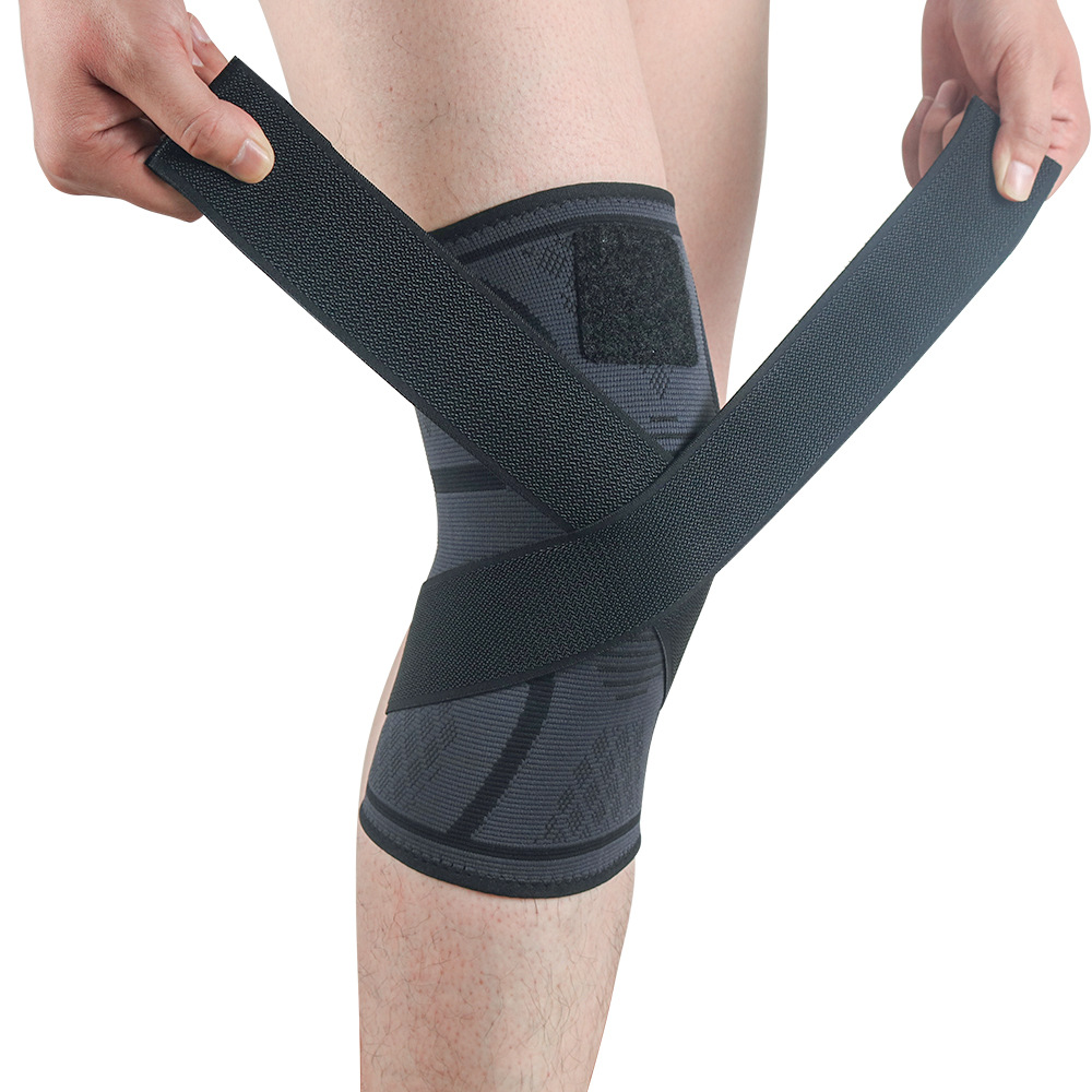 Knee Brace Sleeve with Strap Compression Patella Stabilizer