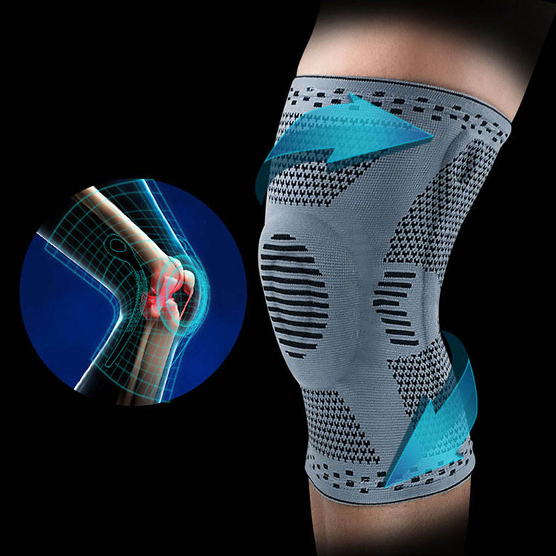 Knee Brace with Side Stabilizers Silicone Pad