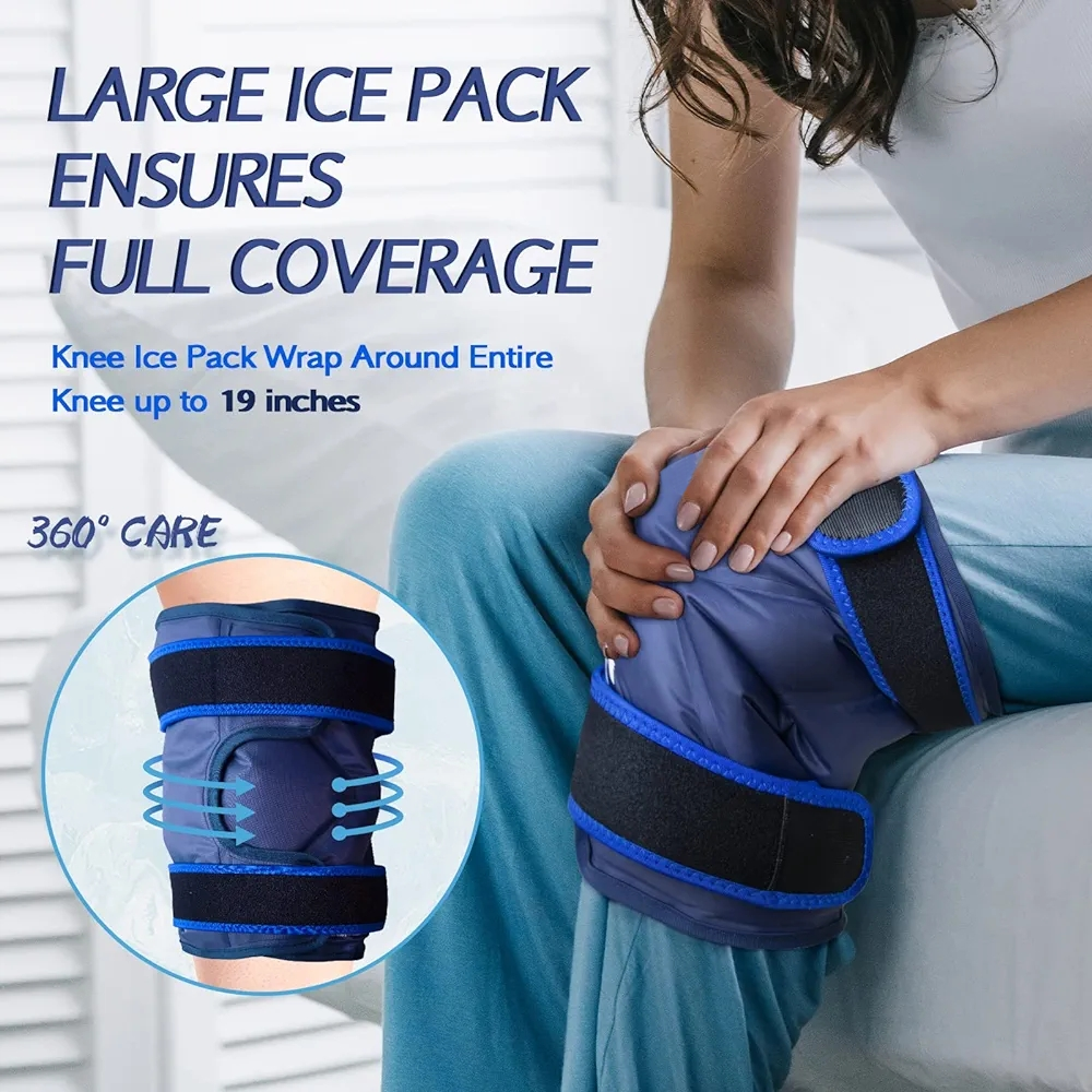 Knee ice gel Wraps for hot and cold therapy