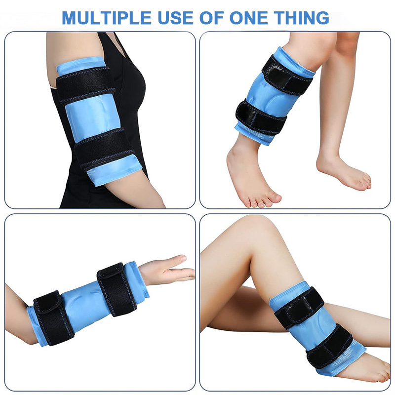 Knee ice gel Wraps for hot and cold therapy