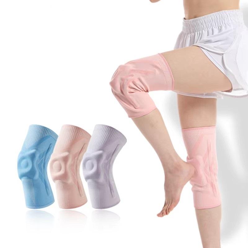 Knee Compression Sleeve Support with Patella Gel Pad & Side Spring Stabilizers