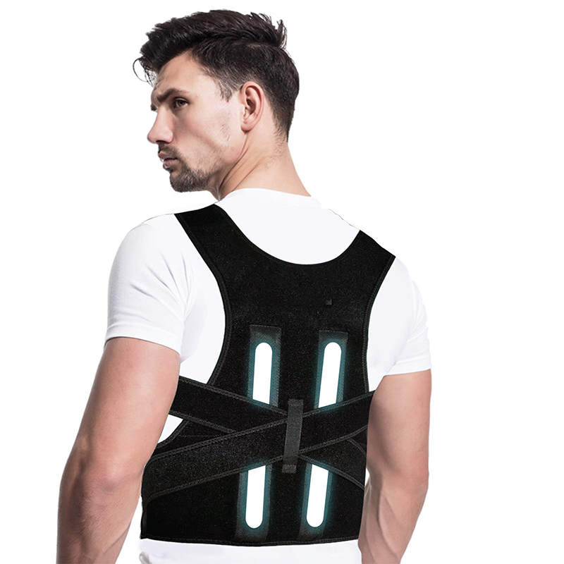 Back Support Posture Corrector With Steel Plates