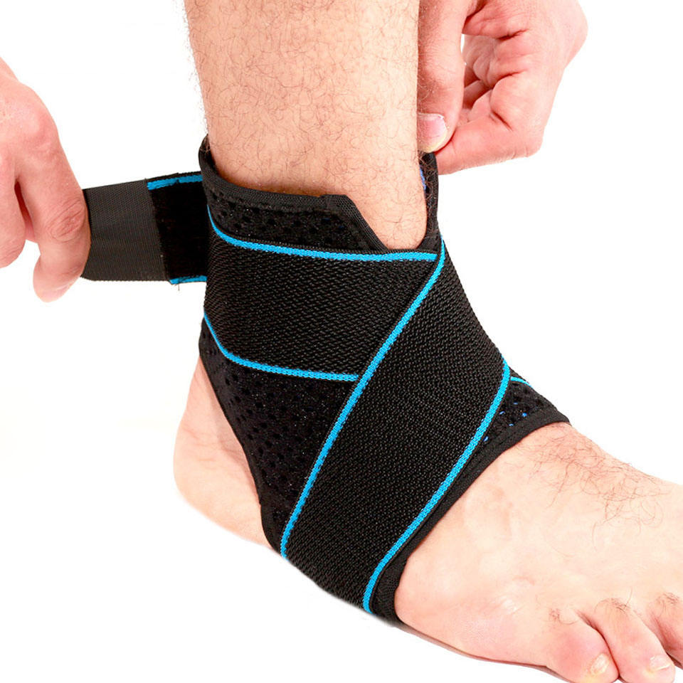 Compression strap sports ankle support