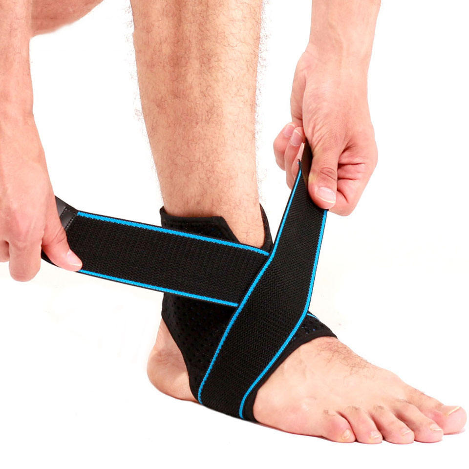 Compression strap sports ankle support