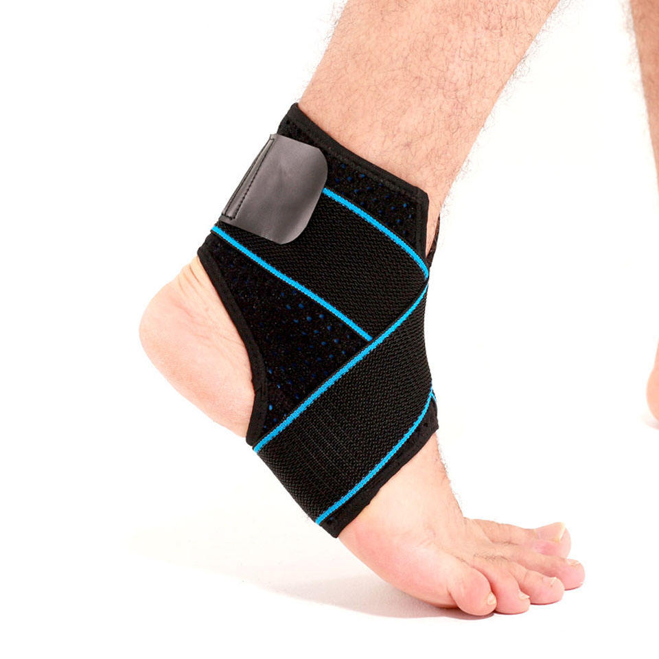 Compression strap sports ankle support