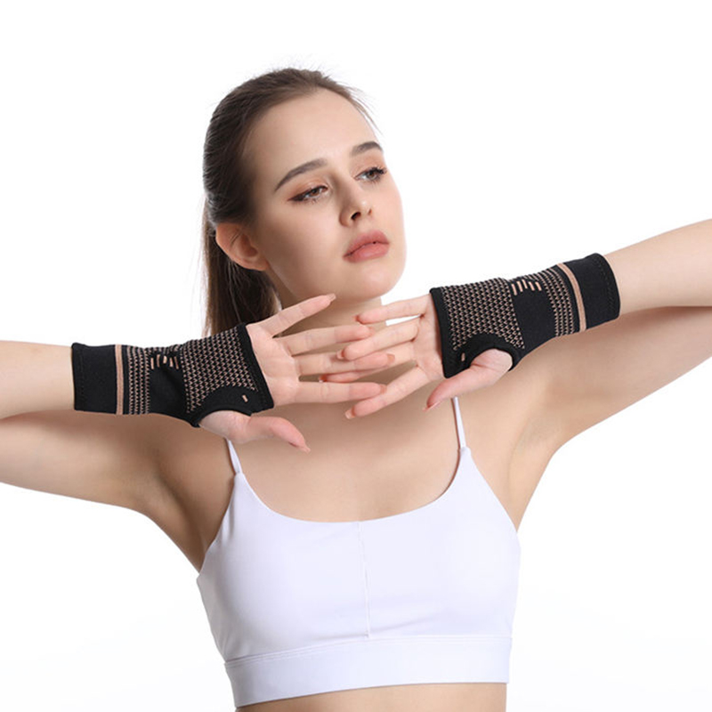 Copper High-Elastic Compression Wrist Brace