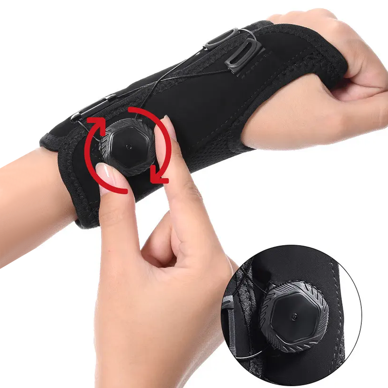 Adjustable Knob Aluminum Bar Support Wrist Brace