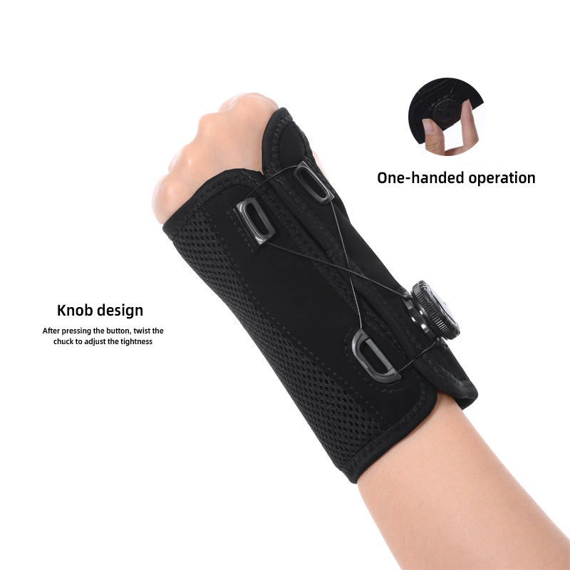 Adjustable Knob Aluminum Bar Support Wrist Brace