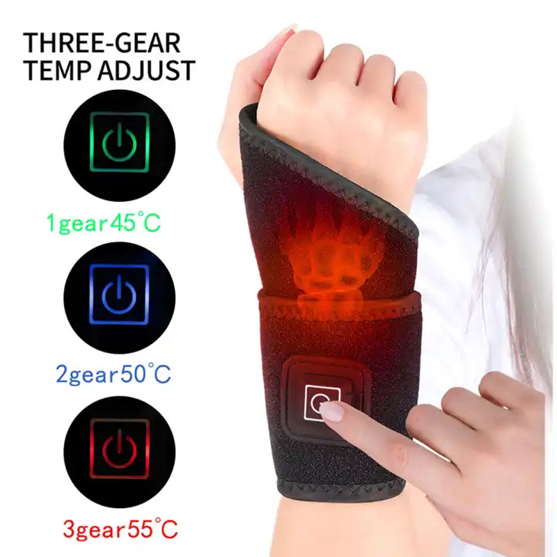 Multi-position free heat compress wristband