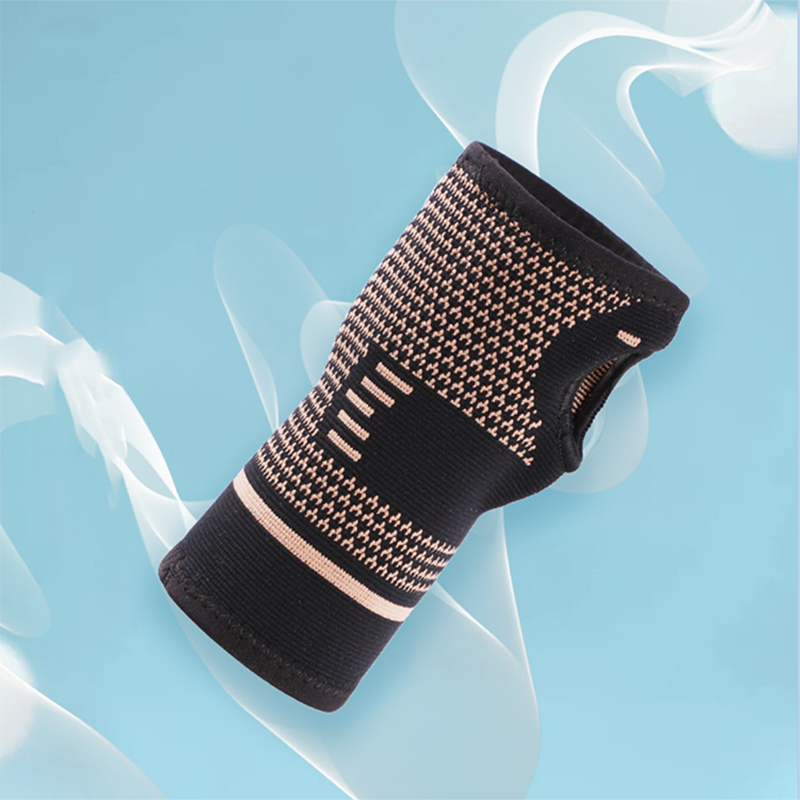 Copper High-Elastic Compression Wrist Brace